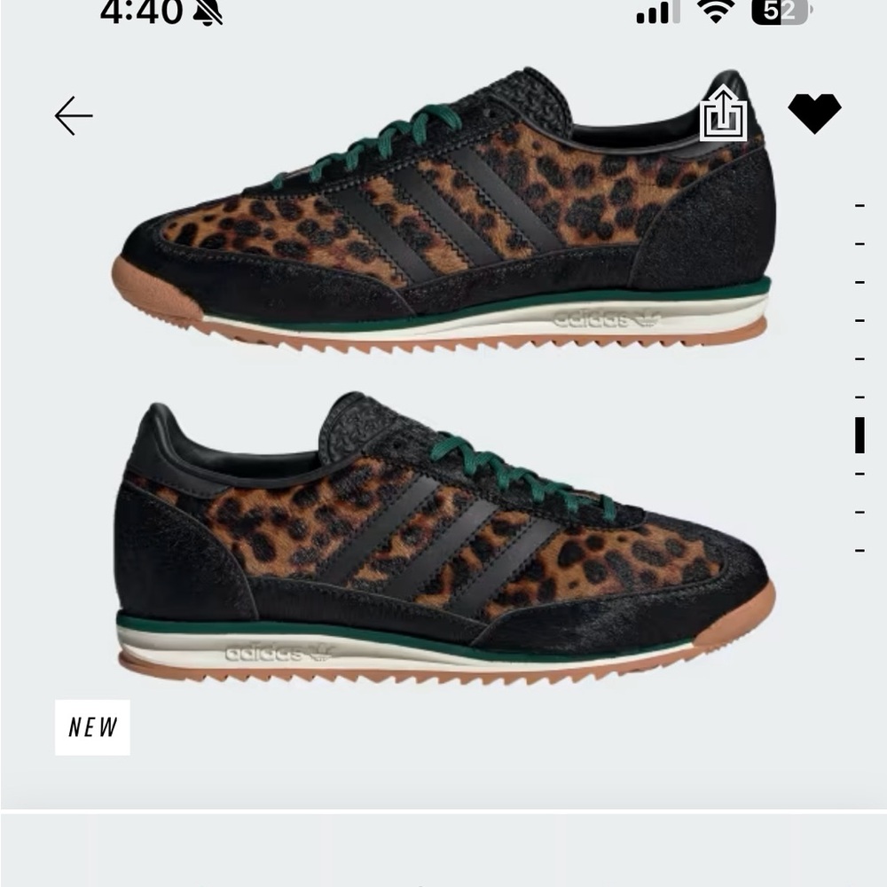 Adidas Leopard Print Sneakers SL 72 OG